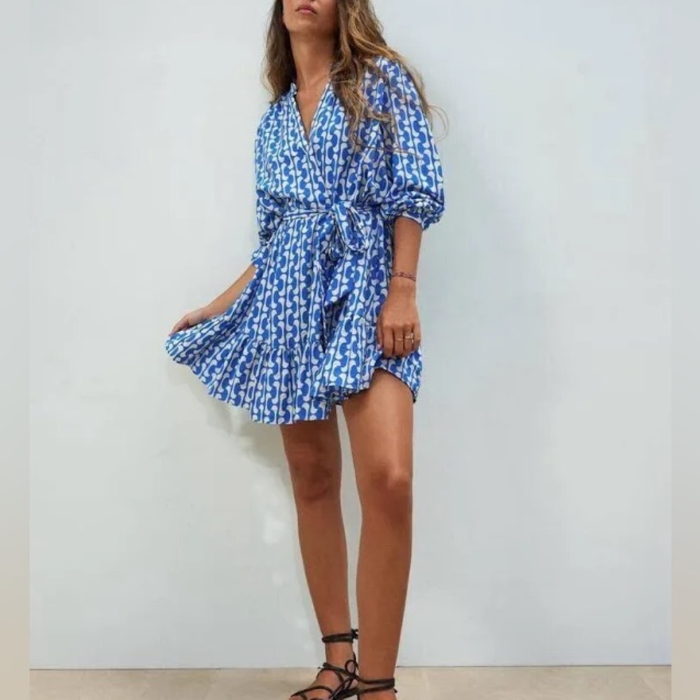 Zara Paula Mini Dress Balloon Sleeve